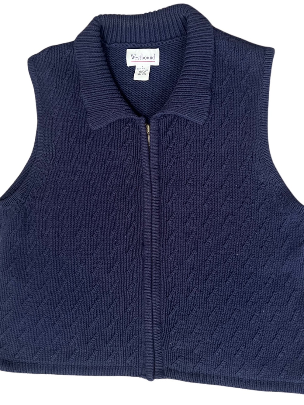 Vintage Navy Westbound Sweater Vest